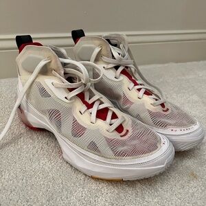 NIKE Air Jordan XXXVII White and Red men’s 12.5